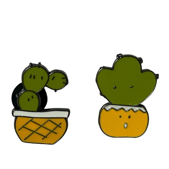None Accessories - ENAMEL CACTUS PINS NEW